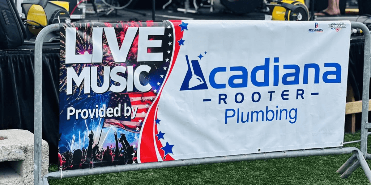 Acaidiana Rooter Plumbing is sponsoring the Broussard Independence Festival.